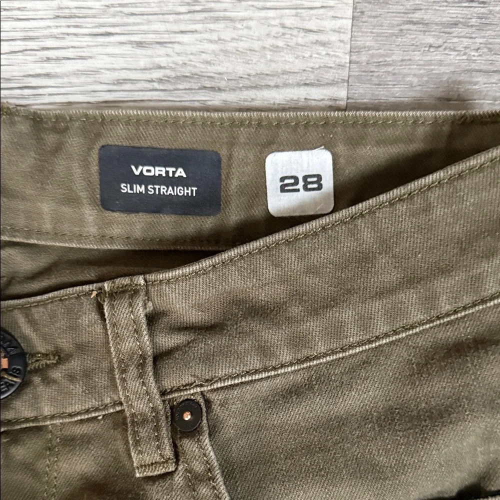 Volcom Men's Khaki Straight Jeans - Picture 2 of 7